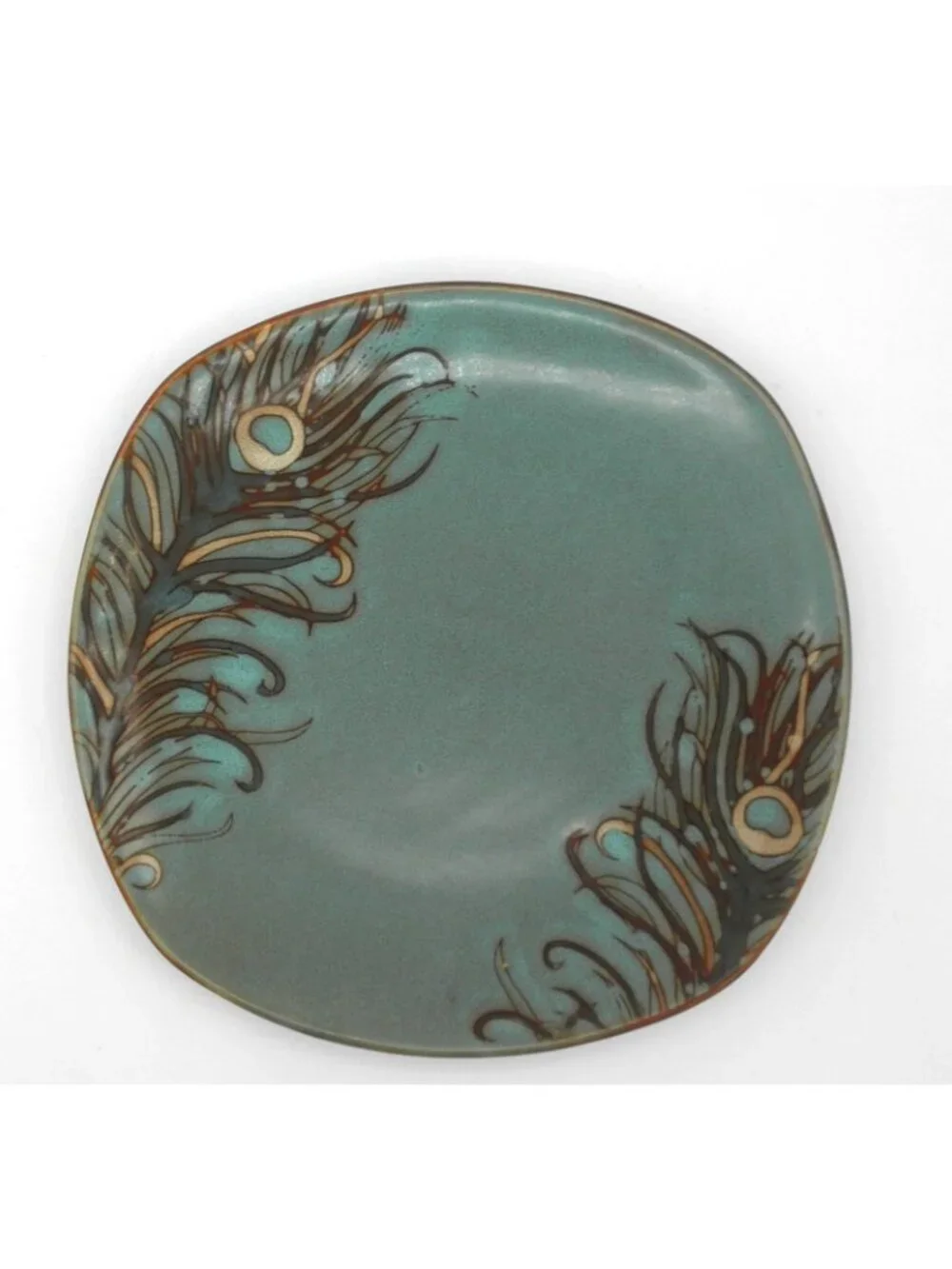 Peacock by Pier 1 ~ 8 inch Salad Plates Set of 4 Pattern Code: PERPEA